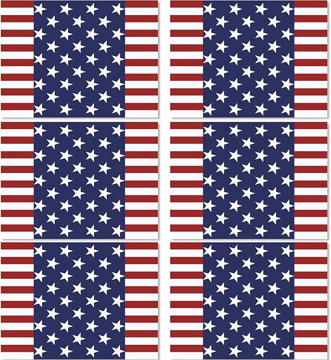 Memorial Day Placemats Set of 6 Patriotic Freedom Stars Place mats Veterans Day 4th of July Plastic Table Mats American Flag Holiday Washable Table Placemats for Party Dining-Ruum Studio Home