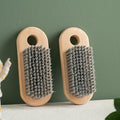 2 Pcs Wood Laundry Brush, Clothing Stain Remover Scrubber, Soft Bristle for Scrubbing Out Tough on Delicate, Easy to Grip Hand Washing Clothes-Ruum Studio Home
