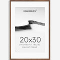 20x30 Poster Frame Natural Solid Walnut Photo Frames with 16x24 Removable Mat Wall Hanging Large Handcrafted Frame with HD Plexiglass Wall and Tabletop Display Large Picture Frame-Ruum Studio Home