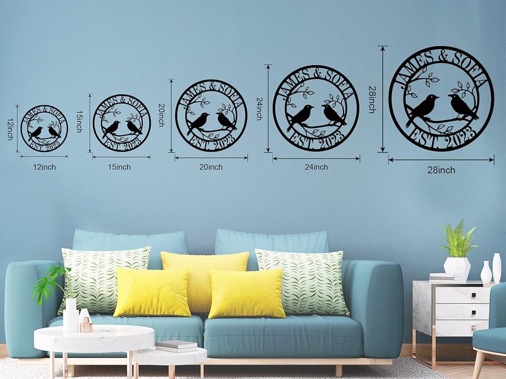 Personalized Anniversary Wedding Gifts for Couple | Wedding Gifts for Couples 2025 | Couples Gift for Her | Anniversary Wedding Date Sign-Ruum Studio Home