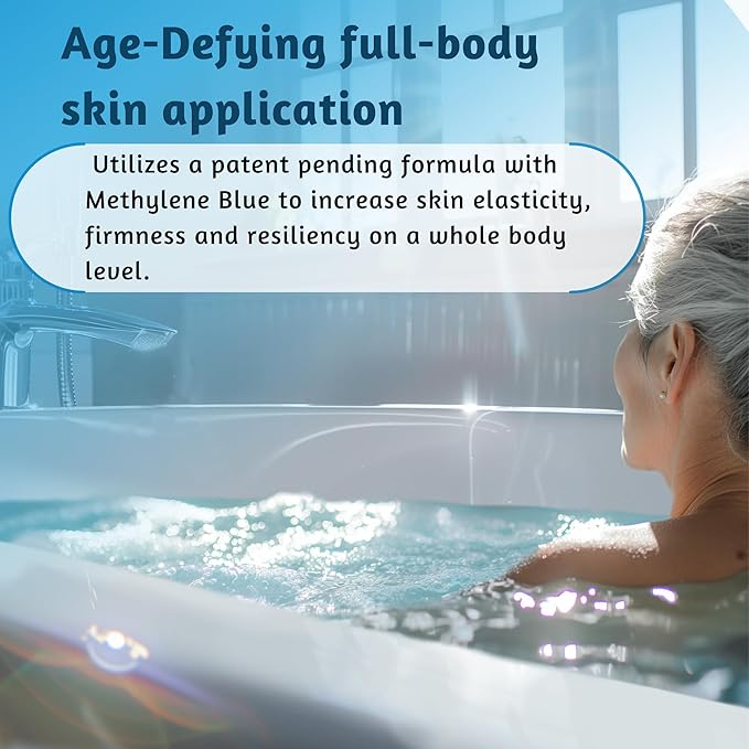 Methylene Blue Bath Soak | Age Defying Serum for Aging and Fragile Skin | Supplement for Defying The Signs of Aging Fragile Skin | USP Pharmaceutical Grade | 10 Dissolvable Sachets-Ruum Studio Home
