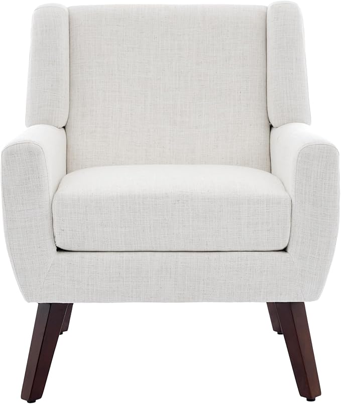 UIXE Accent Chairs Set of 2, Fabric Upholstered Armchair for Living Room, Comfy Arm Chair Single Sofa Bedroom Side Reading Seat - Flax Beige-Ruum Studio Home