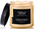 M&SENSE Vanilla Soy Candles, Medium 2 Wick 11.6oz 70 Hours Burning Time, All Natural Organic Soy Wax, Relaxing Aromatherapy Scented Candle, Housewarming Gift for Women and Men-Ruum Studio Home