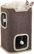 Empet Cat House for Indoor Cats Beds, Multi-Level Cat Condo, Foldable Cave Bed Brown, 2L-Ruum Studio Home