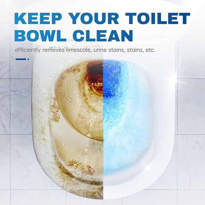 Vacplus Toilet Bowl Cleaners - 3 Pack, Krazy Clean Automatic Long-Lasting Toilet Cleaner Bottles, Easy-to-Use & Powerful Cleaning-Ruum Studio Home