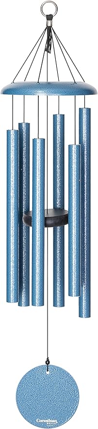 Corinthian Bells by Wind River - 30 inch Sky Blue Wind Chime for Patio, Backyard, Garden, and Outdoor Decor (Aluminum Chime) Made in The USA-Ruum Studio Home