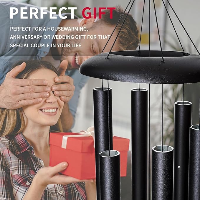 Wind Chimes Outdoor Deep Tone，36'' Large Memorial Wind Chimes for Outside，Wind Chime Gifts for mom/Grandma,Balcony,Garden Décor-Ruum Studio Home