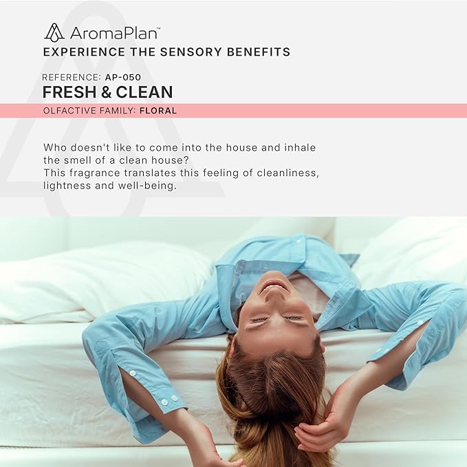 Aromaplan Scents, Clean Smelling Essential Oils, Fresh & Clean 16 Fl Oz (473ml)-Fresh Scent Essential Oil for Diffuser, USA Fragrance, Bigger Bottle, Bolder Aroma & Longer Lasting-Ruum Studio Home