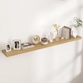 Floating Shelves for Wall, Large Wall Mounted Shelves with Invisible Brackets, Long Wood Floating Shelf for Living Room, Bedroom, Kitchen, Bathroom (Oak, 72" W x 9" D x 1.5" H)-Ruum Studio Home