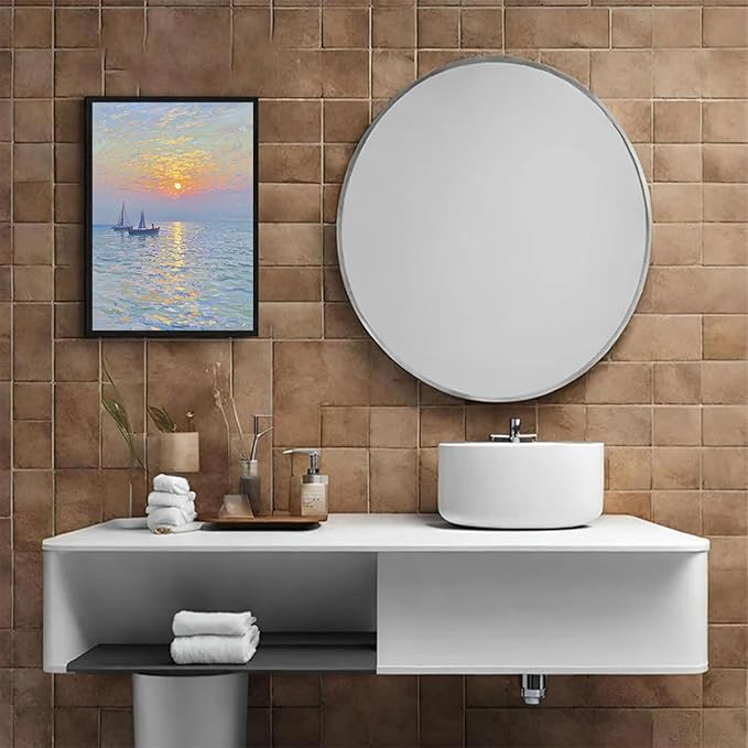 Coastal sailboat scenery poster art decor ocean nautical room decor beautiful sailboat seascape decor suitable for beach villa-Ruum Studio Home