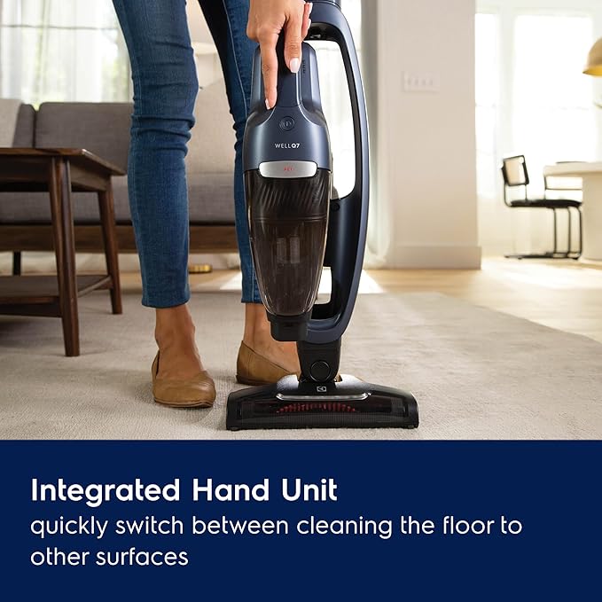Electrolux WellQ7 Pet Cordless 2-in-1 Vacuum Cleaner with Motorized PetPro+ Nozzle for Easy Pet Hair Removal, 50-Minute Run Time, 2 Power Modes, Indigo Blue-Ruum Studio Home