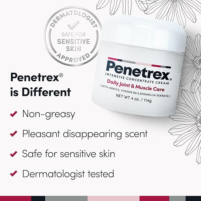 Penetrex Joint & Muscle Therapy Trio - Soothing Comfort for Back, Neck, Hands, Feet - Premium Whole Body, Rub with Arnica, Vitamin B6 MSM & Boswellia - 2oz, 3oz, 4oz-Ruum Studio Home