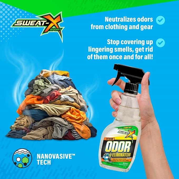 Extreme Odor Spray - Multipurpose No-Wash Deodorizer - Ideal for Shoes and Gym Clothing - Victory Scent (16 fl oz)-Ruum Studio Home