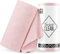 Fantasticlean Microfiber Cleaning Cloth Roll -40 Pack, Tear Away Microfiber Towels, 12" x 12", Reusable, Washable, Scratch Free, Ultra Absorbent Dish Rags for Car, Home, Garage or Shop (Pink)-Ruum Studio Home