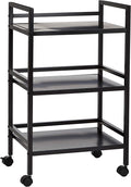 Amazon Basics 3-Tier Metal Rolling Cart, Black-Ruum Studio Home