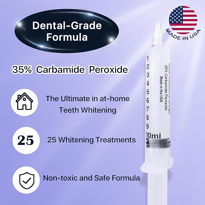 American Teeth Whitening Kit, Teeth Whitening Gel, Pen, Whitening Trays with Light, 25 Uses, Whiten Up to 8 Shades in 1 Week, 2025 Powerful Teeth Whitener-Ruum Studio Home
