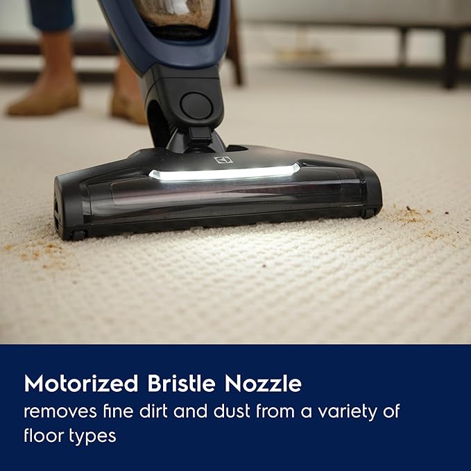 Electrolux WellQ7 Cordless 2-in-1 Vacuum with High Suction Power and 5-Step Filtration System, 50-Minute Run Time, 2 Power Modes, Denim Blue-Ruum Studio Home