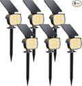 Kaxiida Solar Lights Outdoor Waterproof - 2025 Upgrade 3 Level Ultra Bright Spot Lights Uplights, LED Landscape Spotlight for Tree, Pathway, Wall, Adjustable Solar Panel Auto On/Off-Ruum Studio Home