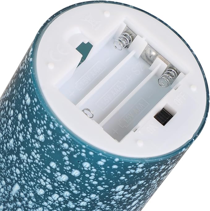 Flameless Candles with Remote - Battery Operated Candles with Timer, Flickering Real Wax LED Pillar Christmas Candles for Wedding, Table, Home Decorations (Blue, Set of 3)-Ruum Studio Home