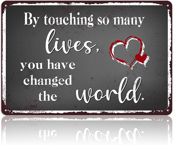 Nurse Retirement Gifts for Women, Nurses Practitioner Metal Tin Signs Home Decor Nursing School Graduation Happy Retirement Accessories Thank You Sign 8x12 Inch-Ruum Studio Home