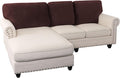 PrinceDeco Sectional Couch Covers Velvet Cushion Covers for Sectional Couch Cushion Covers for Sectional Sofa Separate Sectional Sofa Slipcovers Washable(1 Chaise Back+ 2 Sofa Back,Brown)-Ruum Studio Home