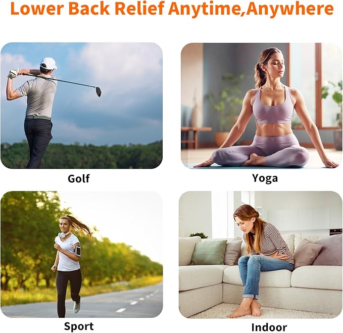 Heated Waist Belt - Cordless Heating pad for Back Pain Relief Lower Back,Electrical Heating Rechargeable Battery Powered-Ruum Studio Home