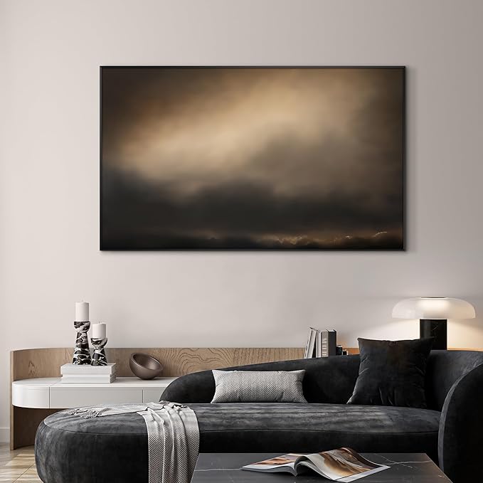 SIGNWIN 30"x60" Extra Large Framed Wall Art Golden Sunset Cloud, Moody Sky Scene for Home Living Room Bedroom Decor (Frame Assembly Required)-Ruum Studio Home