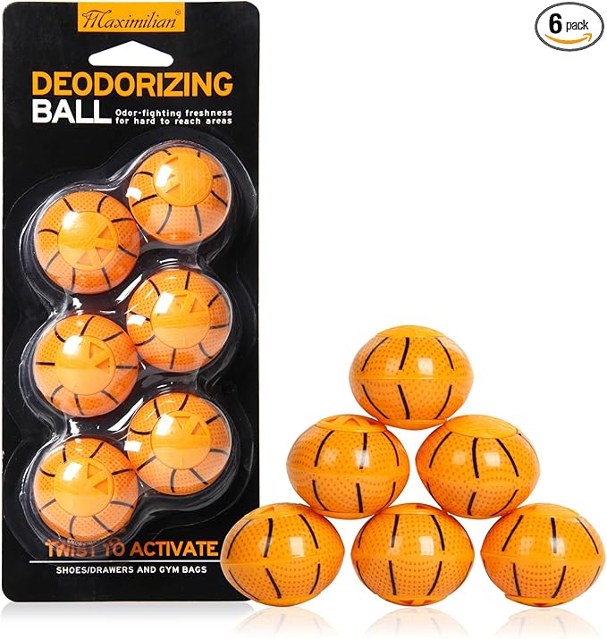 MAXIMILIAN Professional Shoe Deodorizer Balls | Shoe Fresheners Balls | Foot Odor Eliminator | Odor-Fighting Freshener for Neutralizing Odor and Refreshing Sneaker, Wardrobe, Bags-Ruum Studio Home