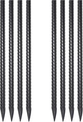 VVOKGO Rebar Stakes 24 Inch Ground Straight Concrete Form Stakes Heavy Duty (8pcs), 3/8" Diameter Metal Steel Spikes Anchors with Chisel Point End for Plant Support, Garden Border,Landscape Edging-Ruum Studio Home