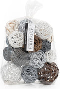 ANDALUCA Decorative Balls Vase Filler Bag with Orbs, Balls (Grey)-Ruum Studio Home