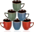 Ceramic Mugs 14 Oz,Mugs Set for Men Women, Ceramic Mugs Set with Large Handle for Coffee Tea Milk Cocoa, Coffee Cups Set of 6 Gift for Dad Mom,Easy to Clean & Hold, Microwave Safe.-Ruum Studio Home