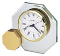 Howard Miller Danson Tabletop Clock – Premium Decorative Aluminum Base Clock with Octagon Glass Design Modern Alarm Clock Quartz Movement Roman Numeral Dial & Gold Tone Bezel for Elegant Home Decor-Ruum Studio Home