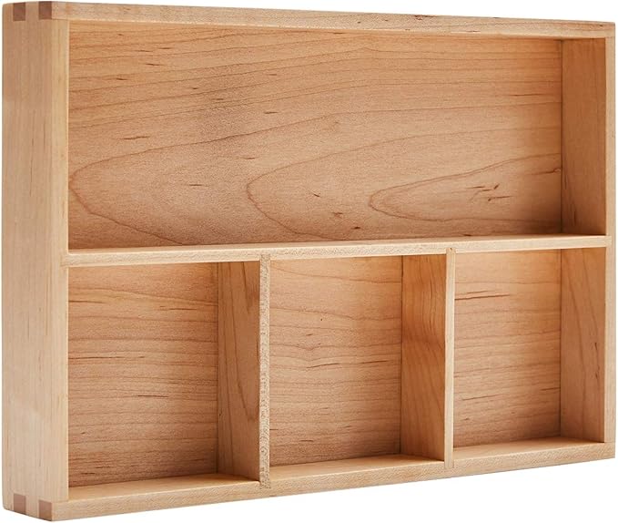 pandapark Wood Organizer Tray,Black Walnut,Desk & Drawer Storage Box (Maple Master)-Ruum Studio Home