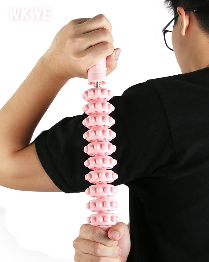 Muscle Roller Stick with Trigger Points - Bendable Body Massage Stick to Help Legs, Back, Neck Recovery, Relief Muscle Soreness, Cramping and Tightness-Ruum Studio Home