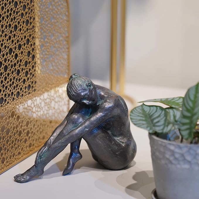 Guichifun Yoga Dancer Statue Home Decoration - Resin Bronze Sculpture Modern Creative Home Garden Statue Handicrafts Art Ware Décor Office Room or Outdoor Gifts 7.8 x 3 x 5.8 Inch-Ruum Studio Home