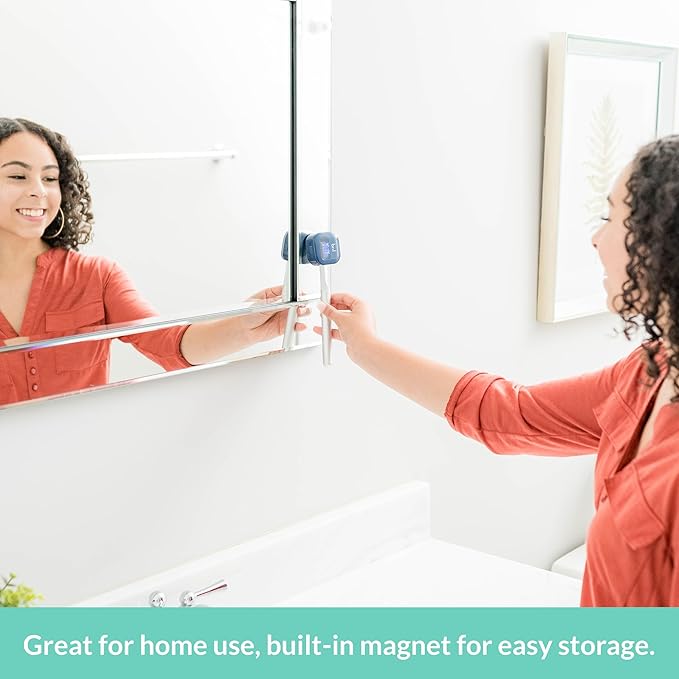 Bril UV-C Toothbrush Sanitizer and Holder, Portable Cleaner, Travel Cover, Magnetic Holder, and Rechargeable Case for Any Size Toothbrush, Navy-Ruum Studio Home