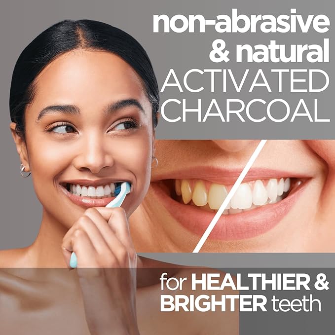 Wellnesse Activated Charcoal Whitening Toothpaste with Xylitol, Fluoride-Free Hydroxyapatite Black Charcoal Toothpaste for Adult Fresh Breath, Natural Teeth Whitening, Mint Flavor, 4 oz (Pack of 1)-Ruum Studio Home