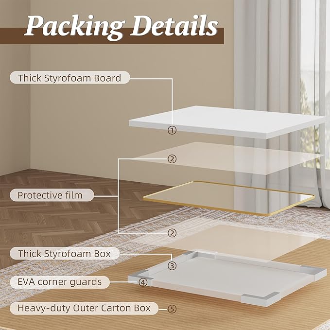 Bathroom Mirror 60" x 36", Large Rectangle Wall Mirror, Gold Metal Frame Wall Mounted Mirrors for Bathroom, Vanity, Bedroom, Entryway Decor(Horizontal/Vertical)-Ruum Studio Home