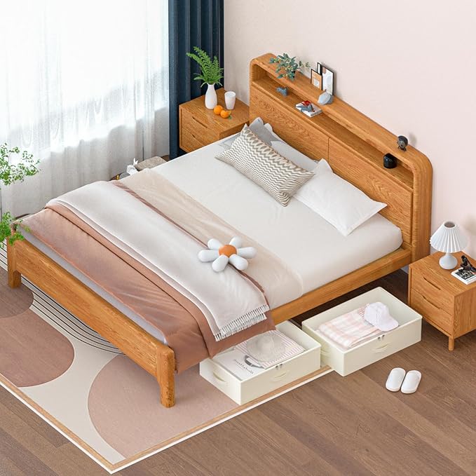 Under Bed Storage with Wheels, No Assemble Required 10 inches height Under Bed Storage bins,Large capacity Rolling Under bed Shoe Storage containers，dorm under bed storage drawers-Ruum Studio Home