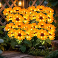 Solar Sunflower Lights 4 Pack with 24 Sunflower Solar Lights Outdoor Garden Decor Birthday Gift for Mom Women Grandma,Waterproof Solar Flower Garden Stake Lights for Yard Landscape Patio Lawn Pathway-Ruum Studio Home
