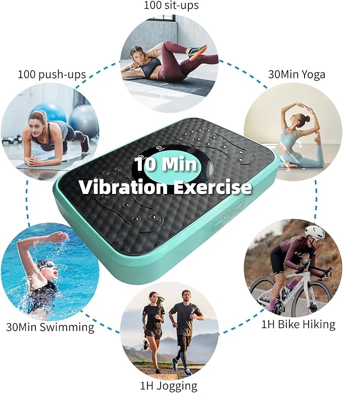 Vibration Plate Fitness Platform Whole Body Exercise Machine with 120 Speed Levels, Lymphatic Drainage, Fat Burning, and Weight Loss, Perfect for Women, Men, and Home Gym Exercise-Ruum Studio Home