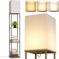 SUNMORY Floor Lamp with Shelves, Modern Square Shelf Lamps, Display Shelf Standing Lamp with 3 Color Temperature Bulb, Corner Bookshelf Lamps for Living Room and Bedroom Office, Home Decor-Ruum Studio Home