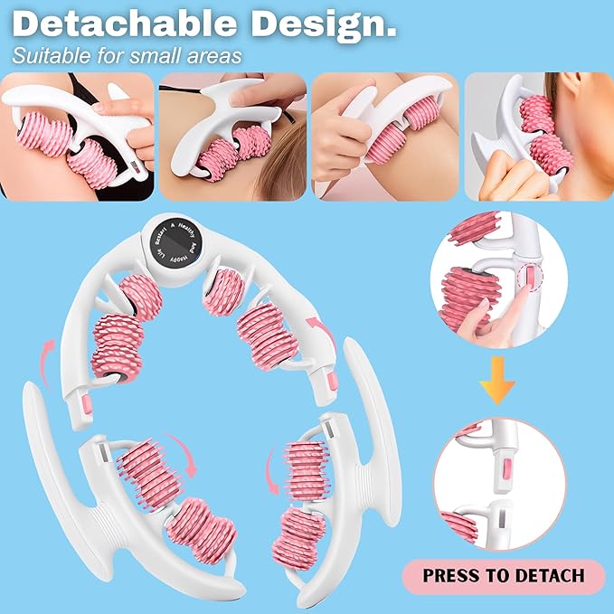 Anti Cellulite Roller - Lymphatic Drainage Massager, Cellulite Massage Tool, Fascia Blaster for Contoured, Tool for Sore Arms, Legs, Stomach & Buttocks-Ruum Studio Home