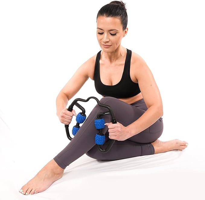 Body Back Trigger Point Pressure Roller Massager for Forearm, Elbow, Hand, Arm, and Leg. Deep Tissue Handheld Self Massager for Tennis Elbow, Golfers, Athletes Myofascial Release-Ruum Studio Home