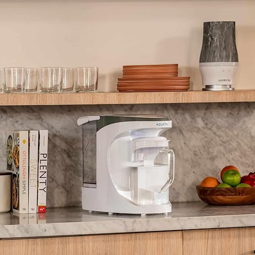 AquaTru Carafe Smart Alkaline | Countertop Water Purifier for PFAS and Other Contaminants with Exclusive 4-Stage Ultra Reverse Osmosis Technology (No Plumbing or Installation Required) | BPA Free-Ruum Studio Home