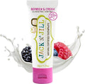 Jack N' Jill Natural Toothpaste for Baby and Infants - Fluoride Free Training Toothpaste, 40% Xylitol, BPA Free - Berries N' Cream, 1.76 oz (Pack of 1)-Ruum Studio Home