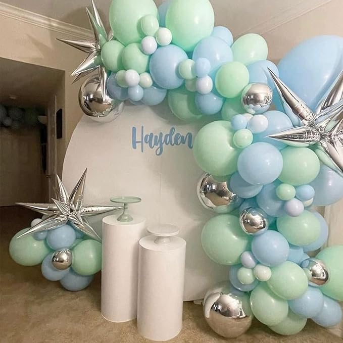 130pcs Mint Green Balloons Different Sizes 18" 12" 10" 5" Pastel Light Green Balloons for Boys Girls Birthday Baby Shower Gender Reveal Wedding Decorations-Ruum Studio Home