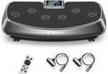 MERACH Vibration Plate Exercise Machine, 3D & 4D Vibration Plate with 2 Tension Ropes LED Display, Whole Body Vibration Platform for Women Men, Exercise Equipment for Home-Ruum Studio Home