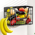 Magnetic Shelf for Fridge, Fruit Potato and Onion Storage Bins, Magnetic Spice Rack Shelves for Side of Refrigerator, Fruit Basket Magnetic Fridge Shelf Kitchen Pantry Storage Organizer-Ruum Studio Home