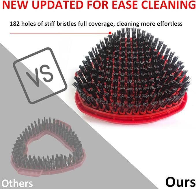Spin Mop Scrub Brush Head Compatible with OCedar EasyWring 1 Tank System, Mop Scrubber Attachment, Upgraded Stiff Bristle Scrubbing Mop for Floor Cleaning-Ruum Studio Home